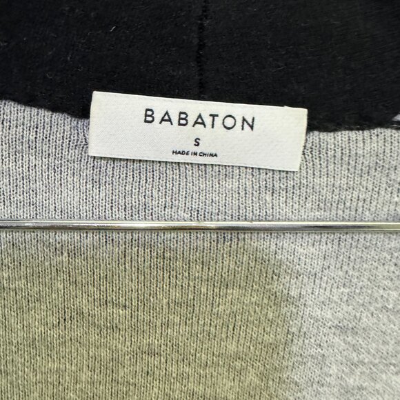 Aritzia Babaton Lance Open Front Long Cardigan Sweater Jacket Black Size S - Picture 3 of 4